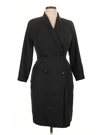 Pre-owned Nordstrom Trenchcoat In Black