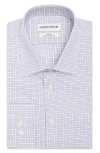 Nordstrom Trim Fit Check Premium Non Iron Cotton Dress Shirt In Pink