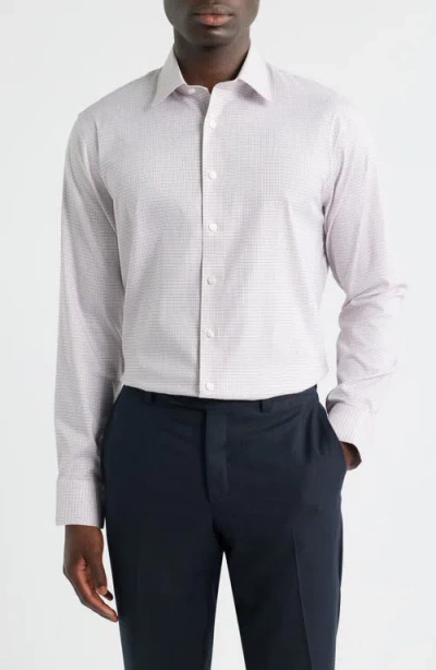 Nordstrom Trim Fit Check Premium Performance Twill Dress Shirt In Multi