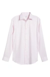Nordstrom Trim Fit Herringbone Dress Shirt In Pink Sweet Herringbone