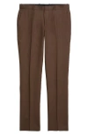 Nordstrom Trim Fit Linen Pants In Brown Cocoa