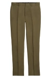 Nordstrom Trim Fit Linen Pants In Olive Ivy