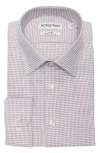 Nordstrom Trim Fit Microcheck Premium Non Iron Cotton Button-up Shirt In Pattern