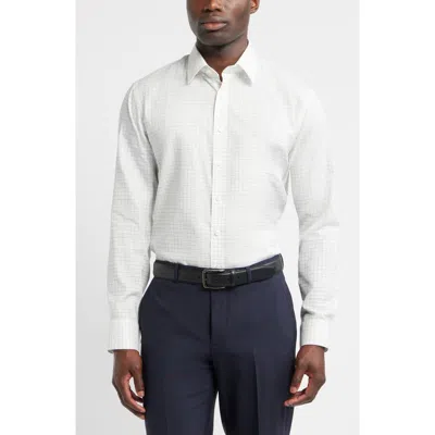 Nordstrom Trim Fit Neat Premium Performance Twill Dress Shirt In Animal Print