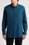 Nordstrom Trim Fit Plaid Flannel Button-down Shirt In Blue