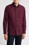 Nordstrom Trim Fit Plaid Flannel Button-down Shirt In Red