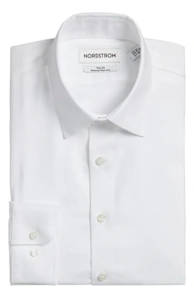 NORDSTROM NORDSTROM TRIM FIT PREMIUM NON-IRON DRESS SHIRT