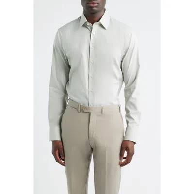 Nordstrom Trim Fit Premium Performance Dress Shirt In Blue