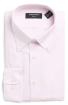 Nordstrom Smartcare™ Trim Fit Solid Dress Shirt In Pink - White Royal Oxford