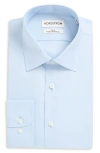 Nordstrom Trim Fit Solid Premium Performance Dress Shirt In Blue Skyway