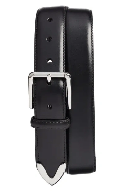 Nordstrom Tripp Leather Belt In Orange