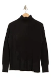 Nordstrom Turtleneck Cashmere Sweater In Black Rock