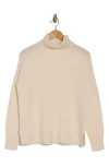 Nordstrom Turtleneck Cashmere Sweater In Ivory Pristine