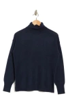 Nordstrom Turtleneck Cashmere Sweater In Navy Night