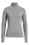 Nordstrom Turtleneck Knit Top In Gray