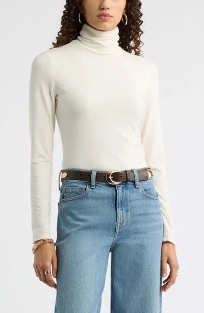 Nordstrom Turtleneck Knit Top In Neutral