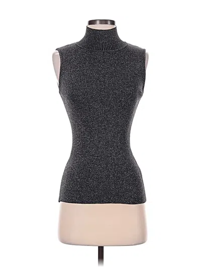 Pre-owned Nordstrom Turtleneck Sweater In Silver
