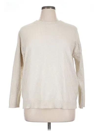 Pre-owned Nordstrom Turtleneck Sweater In White