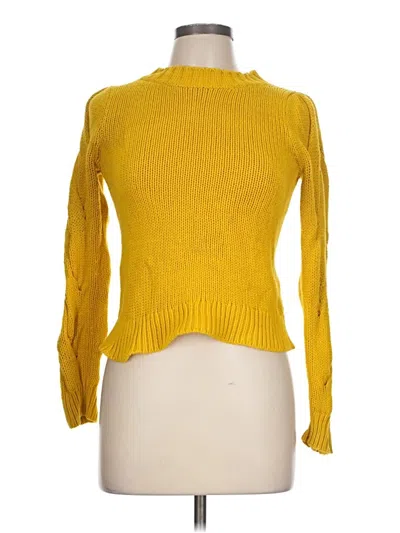 Pre-owned Nordstrom Turtleneck Sweater In Yellow