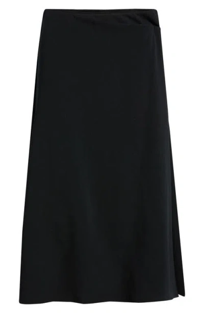 Nordstrom Twist Detail Maxi Skirt In Black