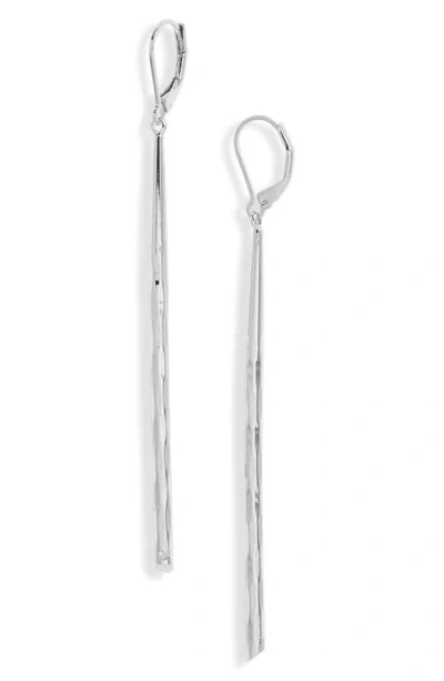 Nordstrom Twisted Bar Linear Earrings In Silver