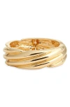 Nordstrom Twisted Cuff Stretch Bracelet In Gold