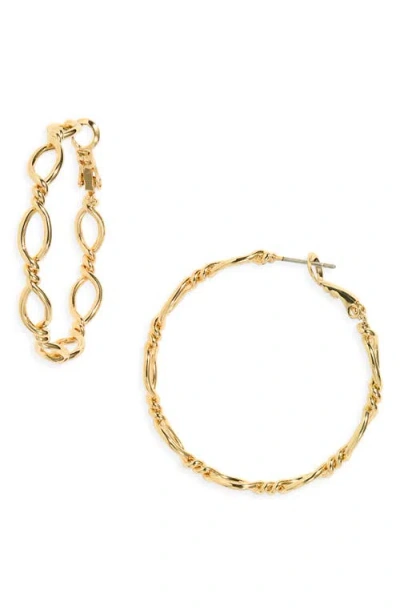 Nordstrom Twisted Figure 8 Hoop Earrings In Gold