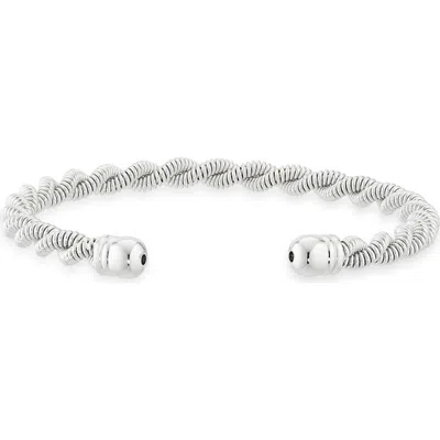 Nordstrom Twisted Flexible Cuff Bracelet In Metallic