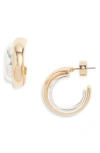 Nordstrom Two-tone Double Hoop Earrings In Gold