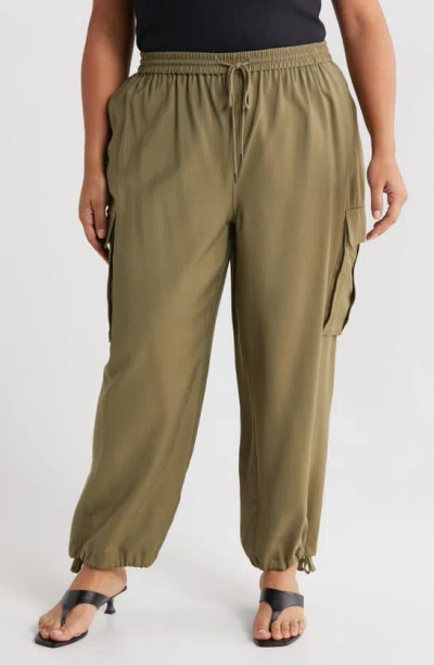 Nordstrom Utility Cargo Joggers In Olive Burnt