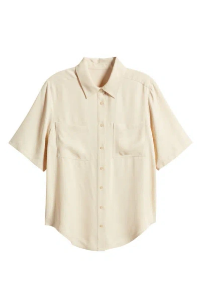 Nordstrom Utility Shirt In Beige Burnt