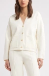 Nordstrom V-neck Cardigan In Ivory Pristine