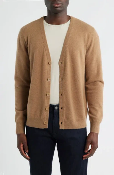 Nordstrom V-neck Cashmere Cardigan In Brown