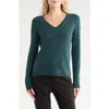 Nordstrom V-neck Cashmere Sweater In Green