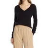 Nordstrom V-neck Cashmere Sweater In Black Rock