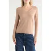 Nordstrom V-neck Cashmere Sweater In Brown