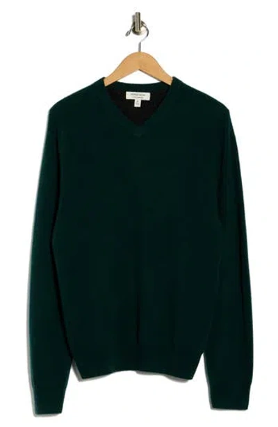 Nordstrom V-neck Cashmere Sweater In Green