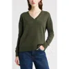 Nordstrom V-neck Cashmere Sweater In Green