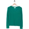 Nordstrom V-neck Cashmere Sweater In Green Ultra