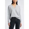 Nordstrom V-neck Cashmere Sweater In Grey Formal