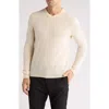 Nordstrom V-neck Cashmere Sweater In Ivory Soft