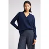 Nordstrom V-neck Cashmere Sweater In Navy Night