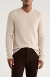 Nordstrom V-neck Cashmere Sweater In Neutral