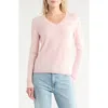 Nordstrom V-neck Cashmere Sweater In Pink