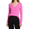 Nordstrom V-neck Cashmere Sweater In Pink Flash