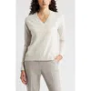 Nordstrom V-neck Cashmere Sweater In White