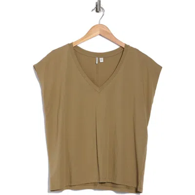 Nordstrom V-neck Pima Cotton T-shirt In Green