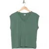 Nordstrom V-neck Pima Cotton T-shirt In Green Duck