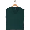 Nordstrom V-neck Pima Cotton T-shirt In Green Ponderosa
