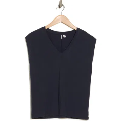 Nordstrom V-neck Pima Cotton T-shirt In Navy Night